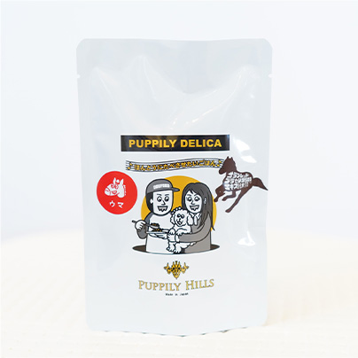 PUPPILY DELICA PREMIUM ドライフード 400g 馬肉／さかな